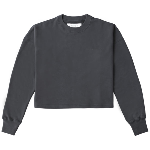 Made in Canada French Terry Crop Sweatshirt Ink - Province of Canada