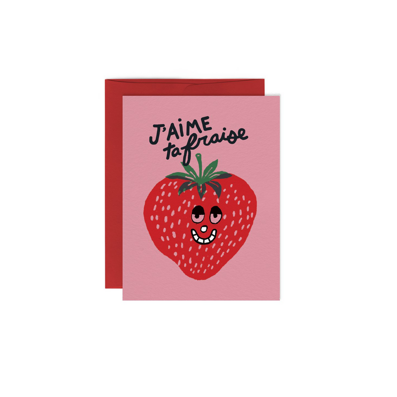 Fraise Greeting Card - Province of Canada - Made in Canada