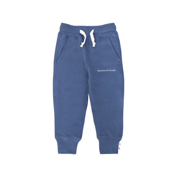 Made in Canada 100% Cotton Kids French Terry Sweatpant French Blue - Unisex