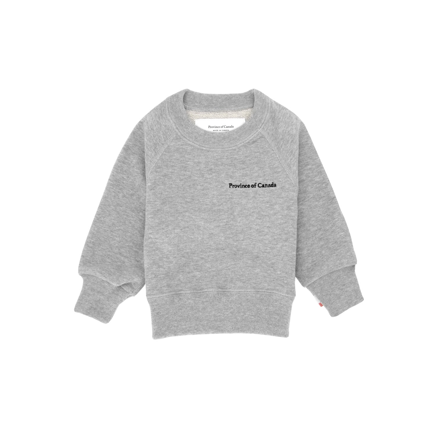 Kids French Terry Sweatshirt Heather Grey Unisex Province of Canada