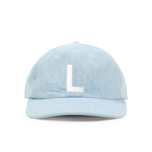 Made in Canada 100% Cotton Letter L Baseball Hat Light Blue Denim - Province of Canada