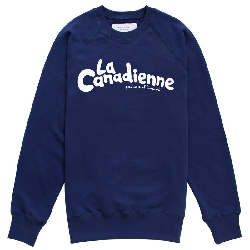 La Canadienne Sweatshirt Marine- Made in Canada - Province of Canada