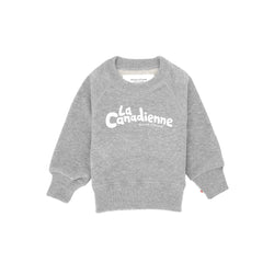 Made in Canada 100% Cotton La Canadienne Kids French Terry Sweatshirt Heather Grey - Province of Canada