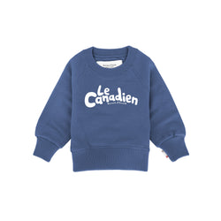 Made in Canada 100% Cotton Le Canadien Kids French Terry Sweatshirt French Blue - Province of Canada
