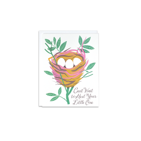 Can't Wait to Meet Your Little One Newborn Greeting Card - Made in Canada - Province of Canada