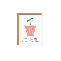 Made in Canada - Little Sprout Newborn Greeting Card - Province of Canada