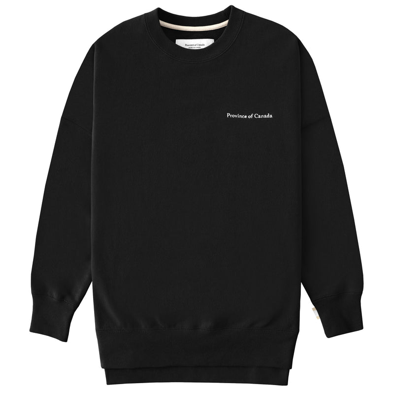 French Terry Long Sweatshirt Black – Province of Canada