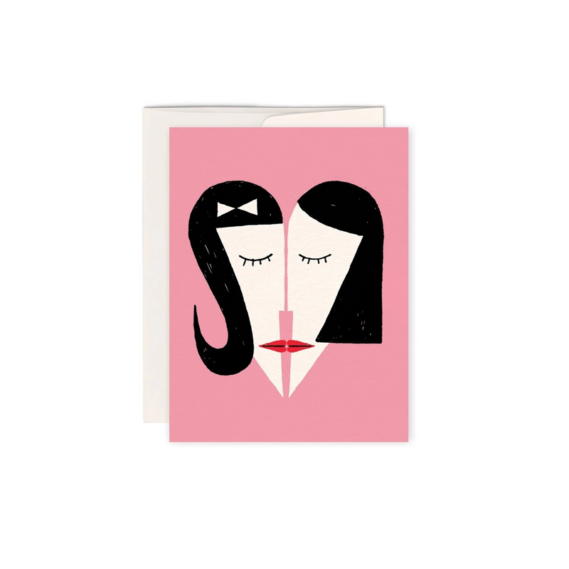 Love Girl Girl Greeting Card - Province of Canada - Made in Canada