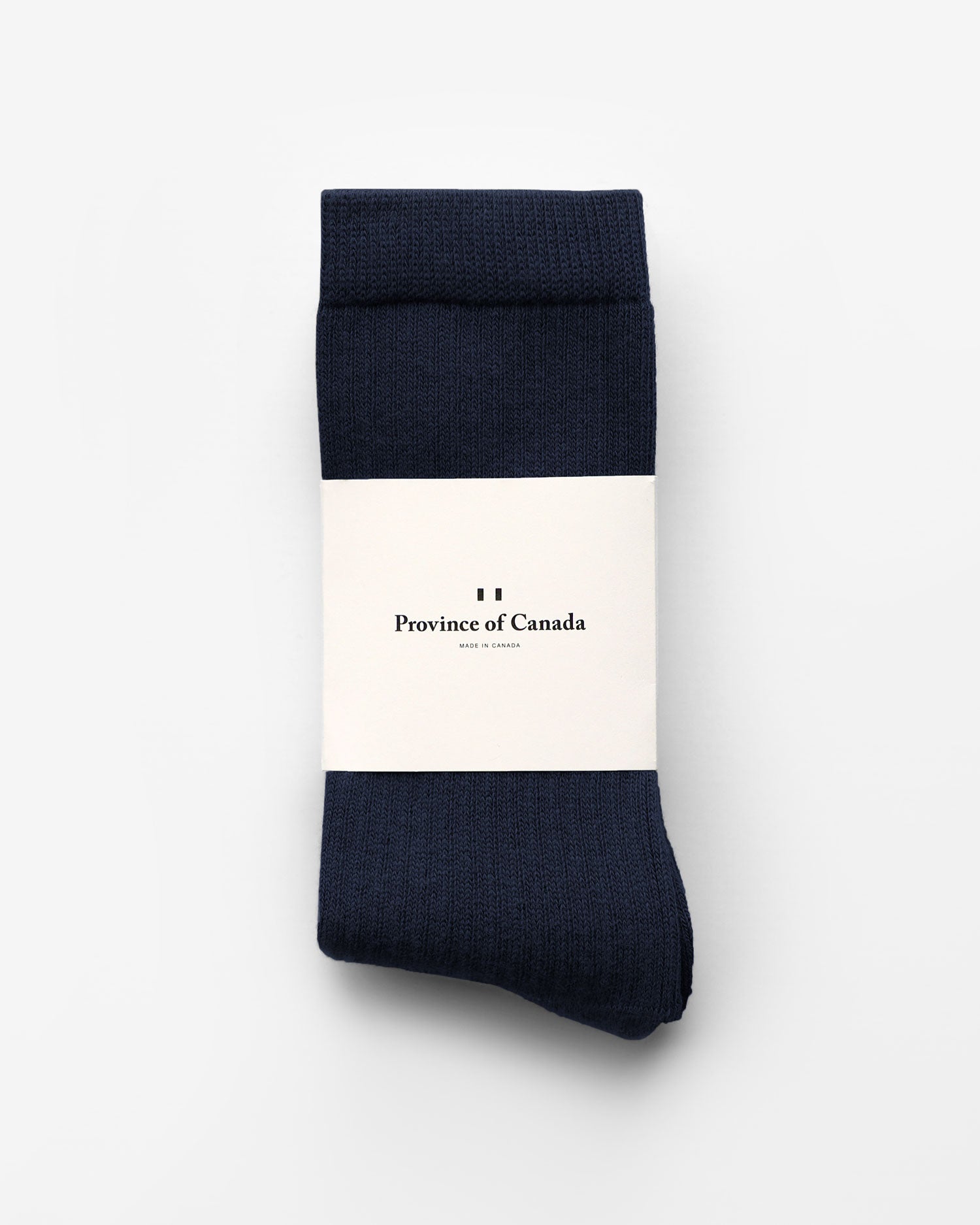 Everyday Cotton Sock Navy - Made in Canada - Province of Canada