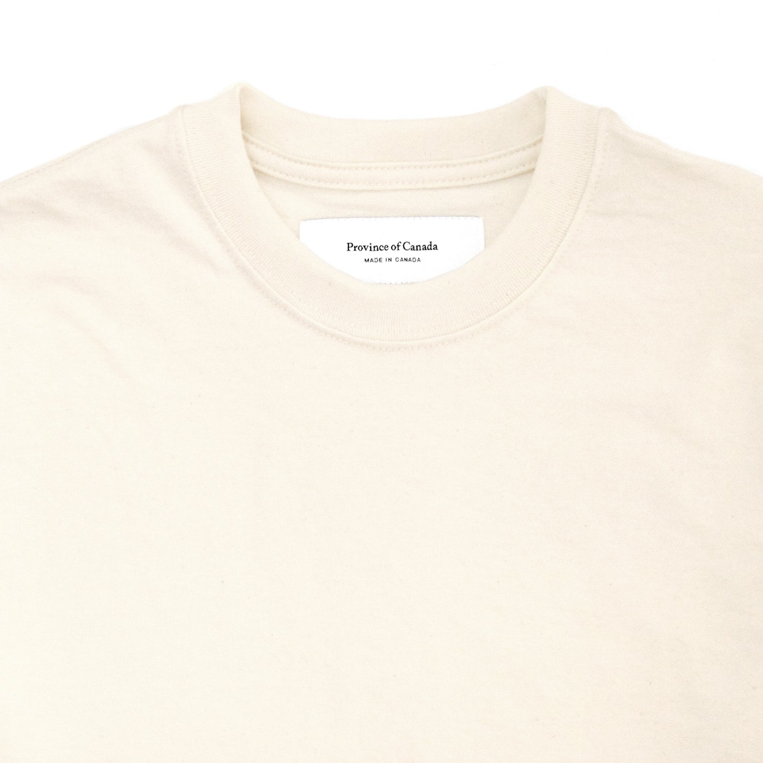 Monday Crop Top Tee Natural - Made in Canada - Province of Canada