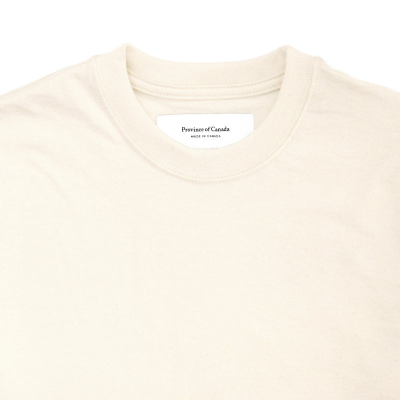 Monday Crop Top Tee Natural - Made in Canada - Province of Canada