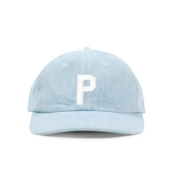 Made in Canada 100% Cotton Letter P Baseball Hat Light Blue Denim - Province of Canada