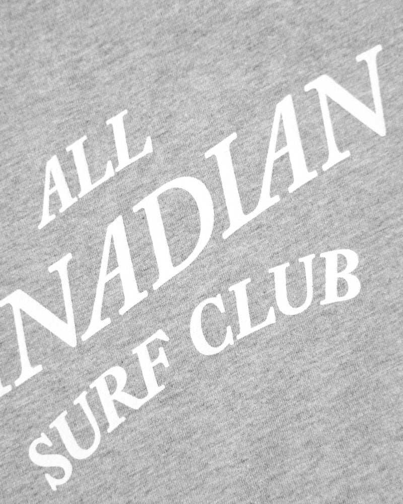 Made in Canada Organic Cotton All Canadian Surf Club Tank Top Heather Grey Unisex - Province of Canada