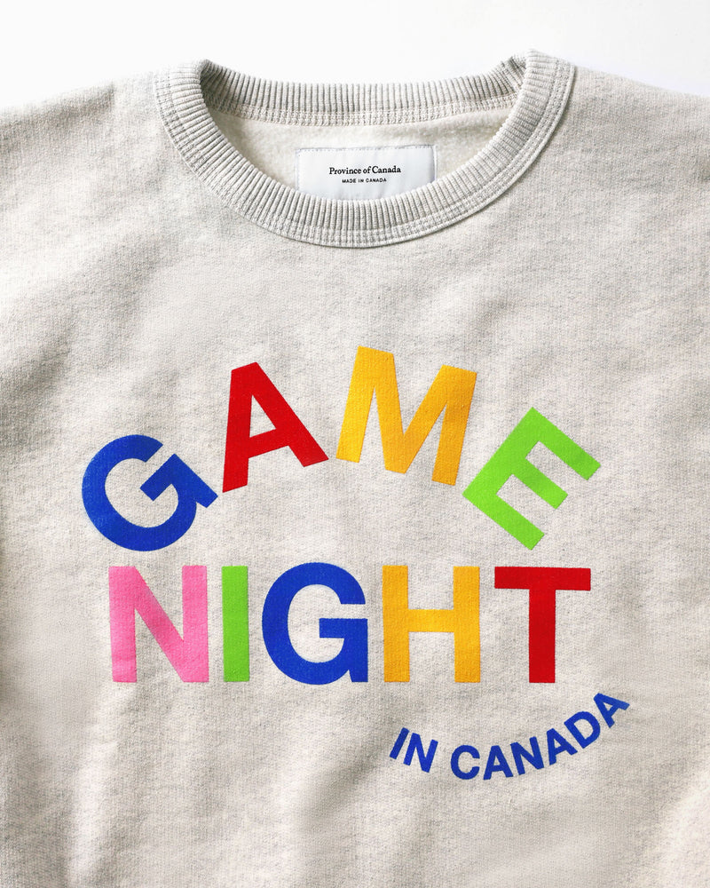 100% Cotton Made in Canada Fleece Game Night Sweater Unisex - Province of Canada
