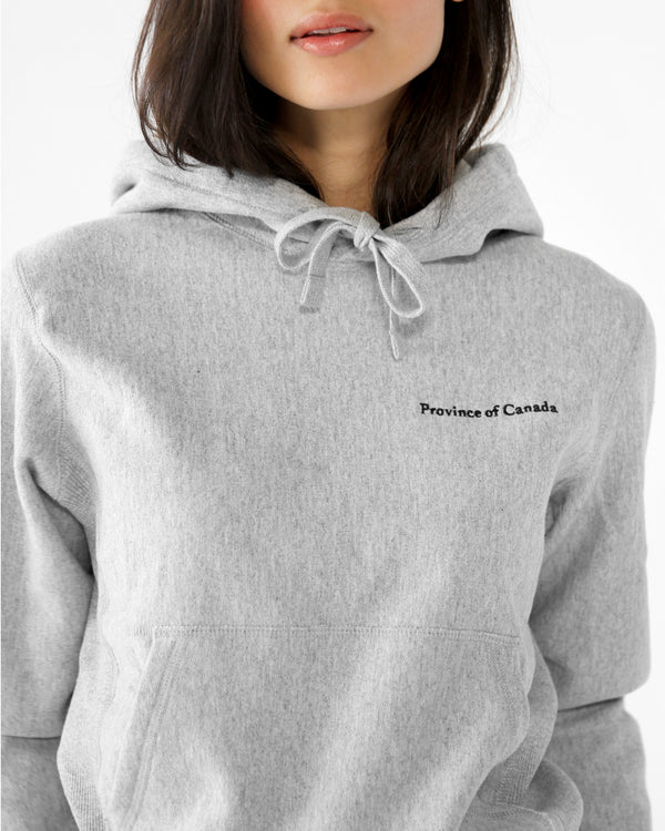 Province of Canada - Cross Grain Hoodie Heather Grey - Made in Canada