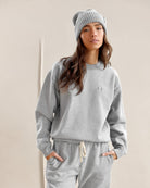 Made in Canada Flag Fleece Sweatshirt Heather Grey Unisex - Province of Canada