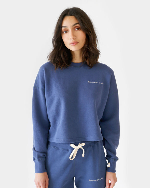 Made in Canada French Terry Crop Sweatshirt French Terry - Province of Canada