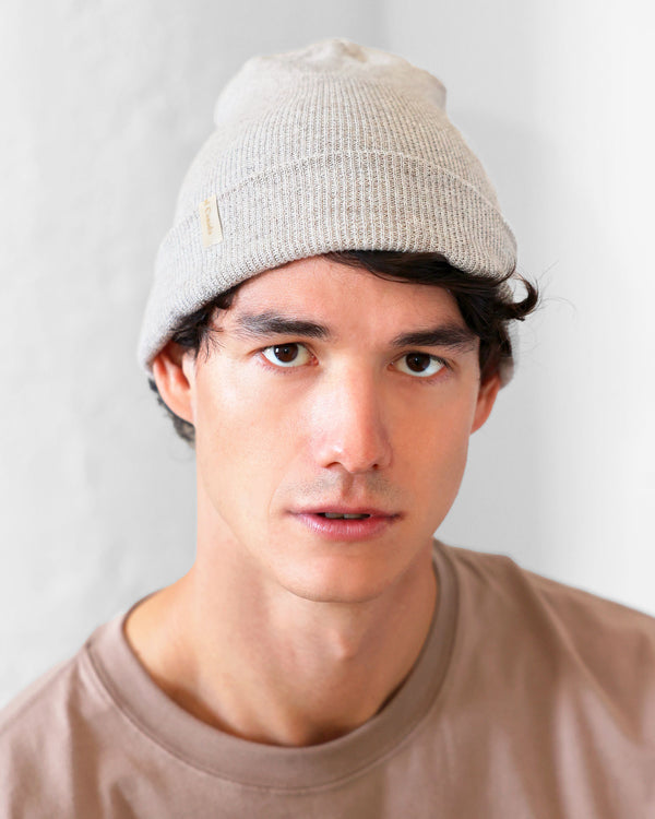 Made in Canada Fine Ribbed 100% Cotton Toque Oatmeal - Province of Canada
