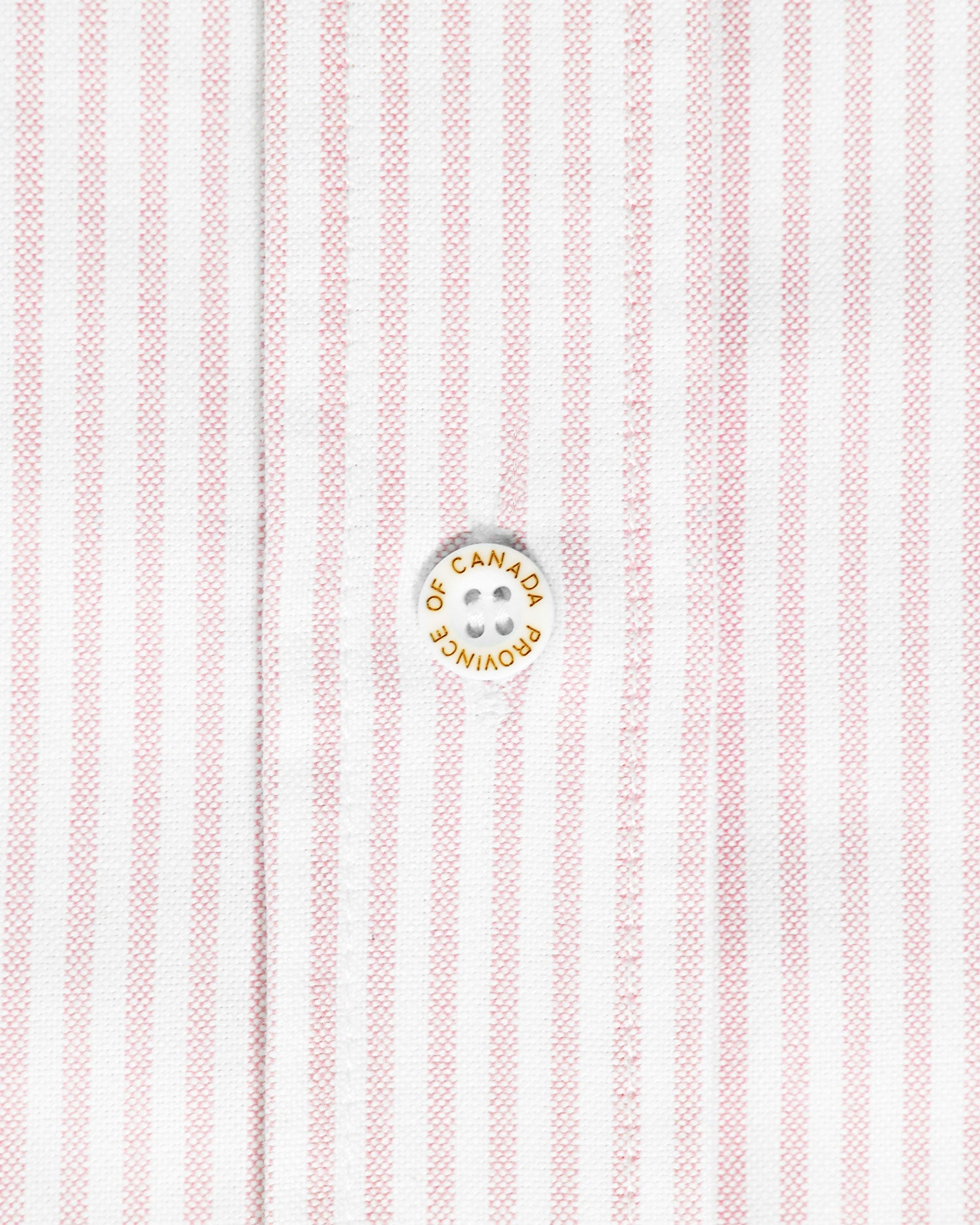 Made in Canada 100% Cotton Button Up Oxford Stripe Dress Pink - Province of Canada