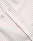 Made in Canada 100% Cotton Button Up Oxford Stripe Dress Pink - Province of Canada