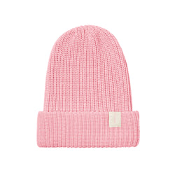 Made in Canada Relaxed Ribbed Cotton Toque Bubblegum Unisex - Province of Canada