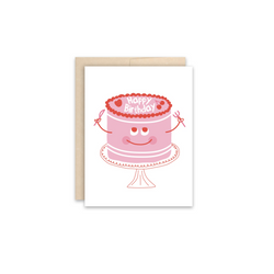 Birthday Cake Greeting Card - Made in Canada - Province of Canada