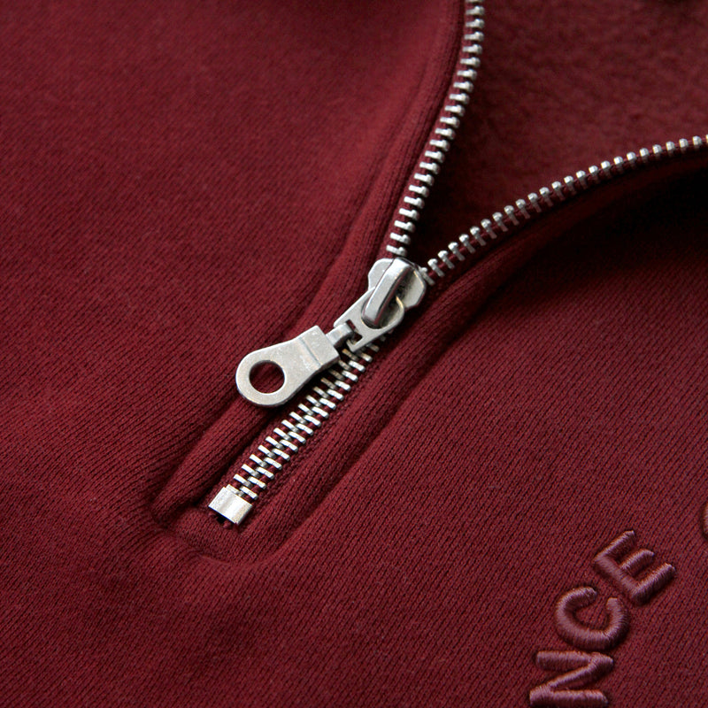 Made in Canada Half Zip Fleece Sweatshirt Red Unisex - Province of CanadaMade in Canada Half Zip Fleece Sweatshirt Red Unisex - Province of Canada