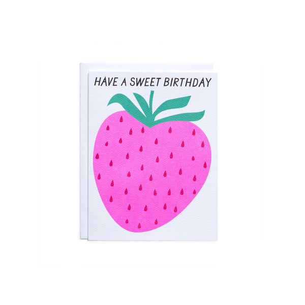 Strawberry Sweet Birthday Greeting Card