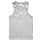 Made in Canada Organic Cotton All Canadian Surf Club Tank Top Heather Grey Unisex - Province of Canada