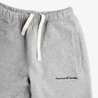 Old School Classic Made in Canada Fleece Heather Grey Lounge Sweatpants Unisex - Province of Canada