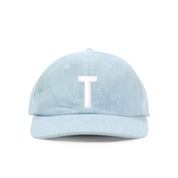 Made in Canada 100% Cotton Letter T Baseball Hat Light Blue Denim - Province of Canada