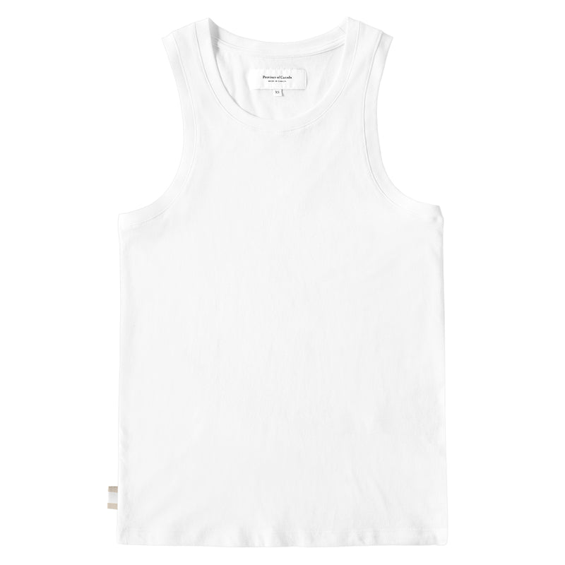 Made in Canada Organic Cotton Tuesday Tank Top White Unisex - Province of Canada