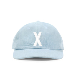 Made in Canada 100% Cotton Letter X Baseball Hat Light Blue Denim - Province of Canada