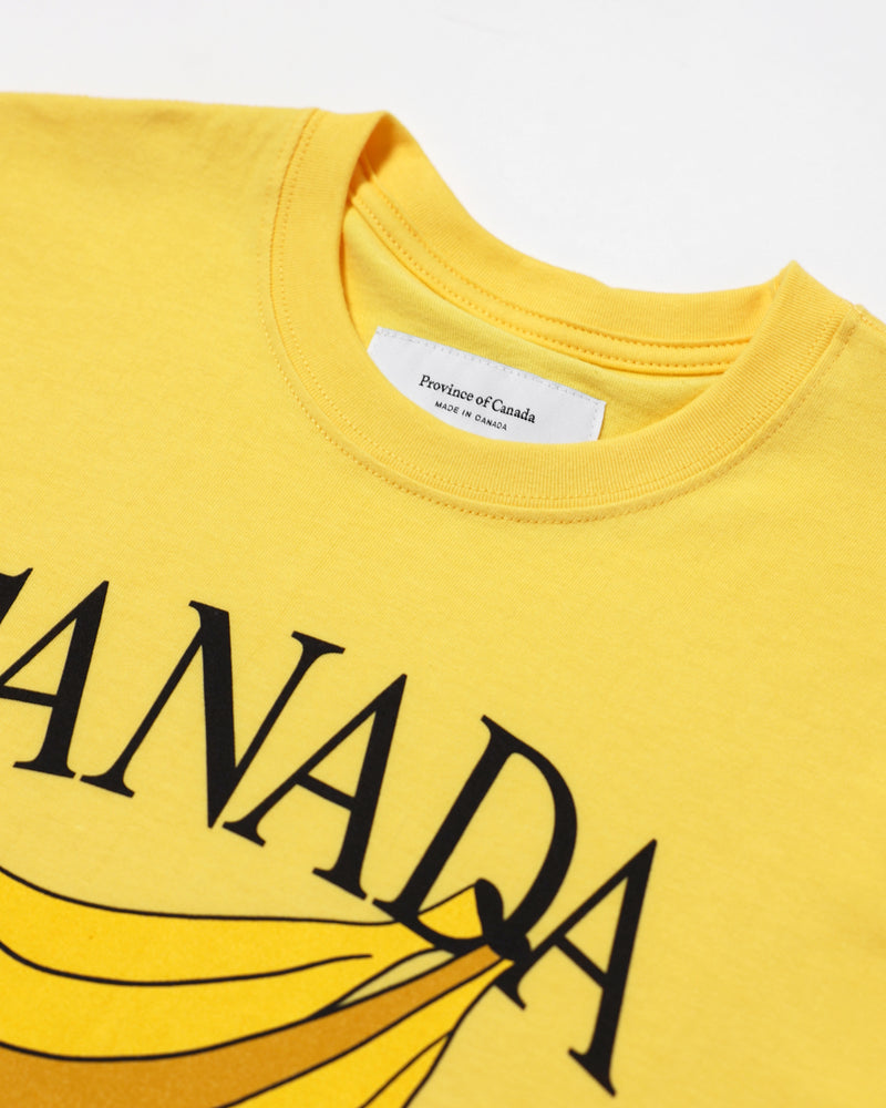 Canada Banana Tee Yellow - Made in Canada - Province of Canada