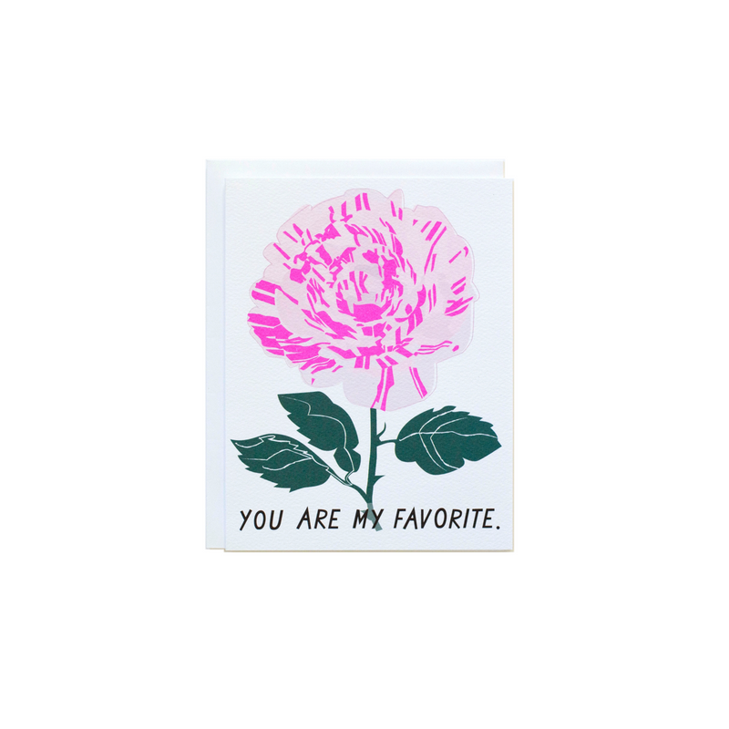 You Are My Favorite Valentines Greeting Card - Made in Canada - Province of Canada