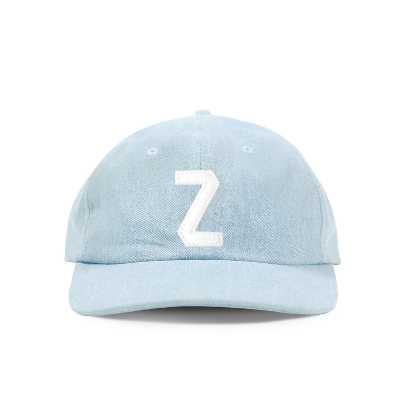 Made in Canada 100% Cotton Letter Z Baseball Hat Light Blue Denim - Province of Canada