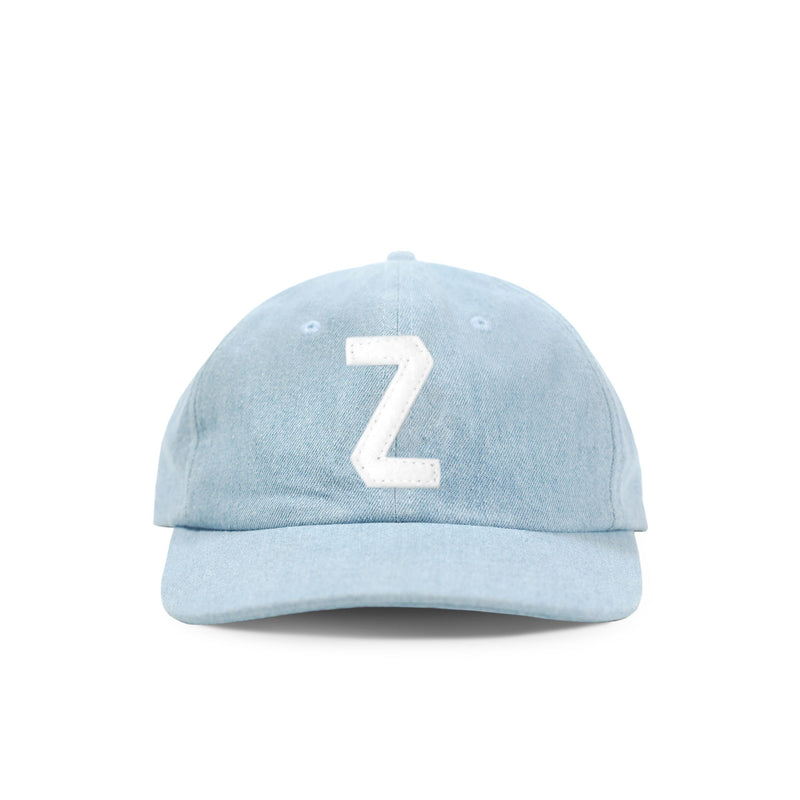 Made in Canada 100% Cotton Kids Letter Z Baseball Hat Light Blue Denim - Province of Canada