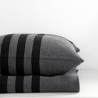 Made in Canada 100% Cotton Brackley Cushion Pillow Coal and Black - Province of Canada