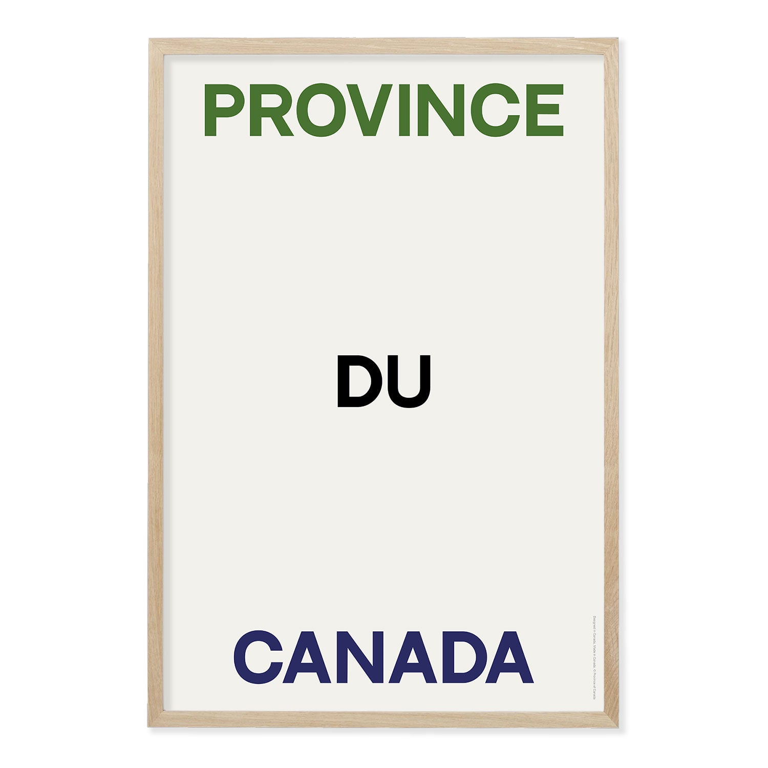 Province du Canada Print