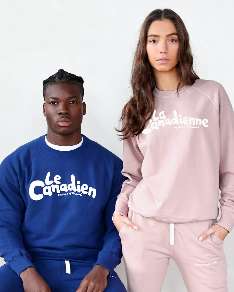 Le Canadienne Sweatshirt Marine - Made in Canada - Province of Canada