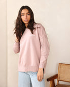 Made in Canada 100% Cotton French Terry Long Sweatshirt Tunic Dusk Pink - Province of Canada