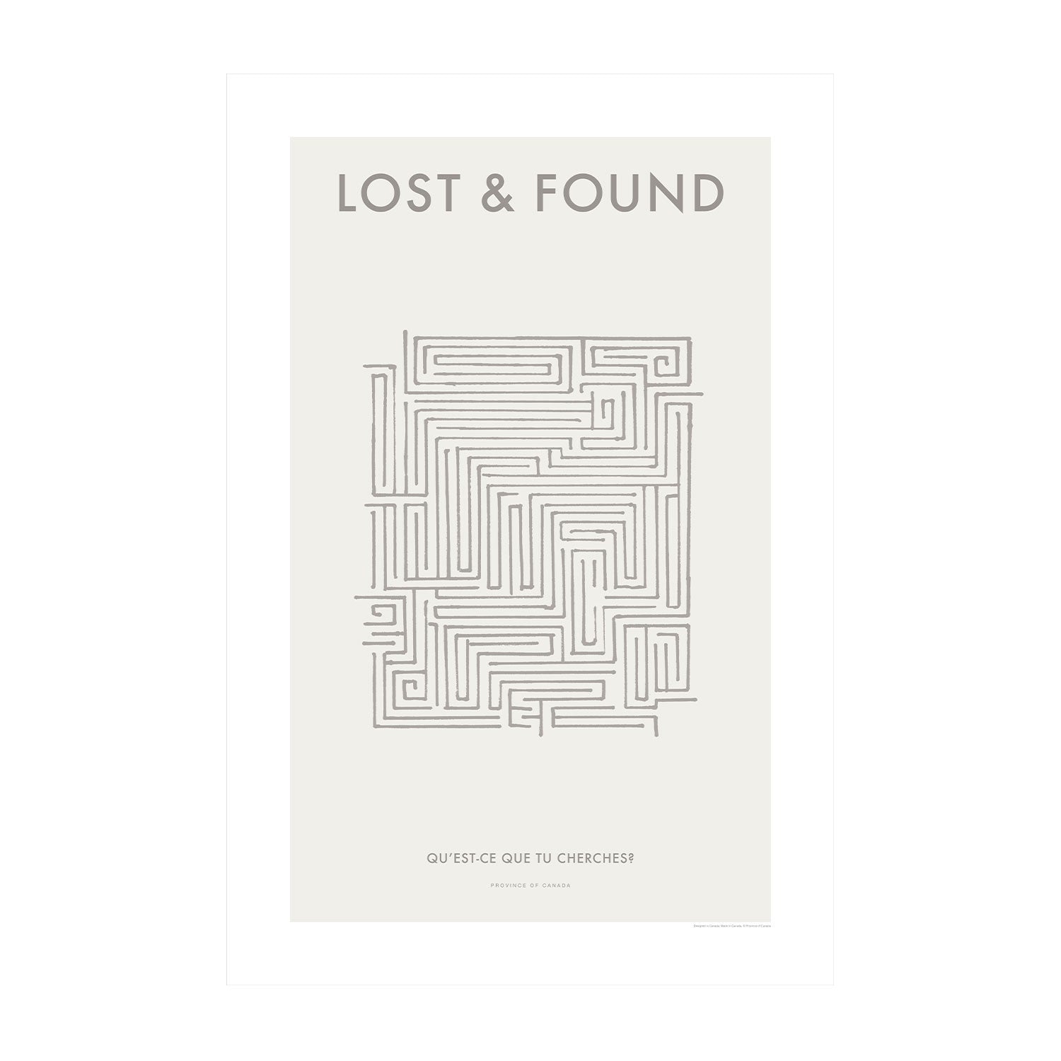 Lost & Found - 24" x 36" 100% Cotton Fine Art Archival Paper Textured Matte Finish - Printed in Canada