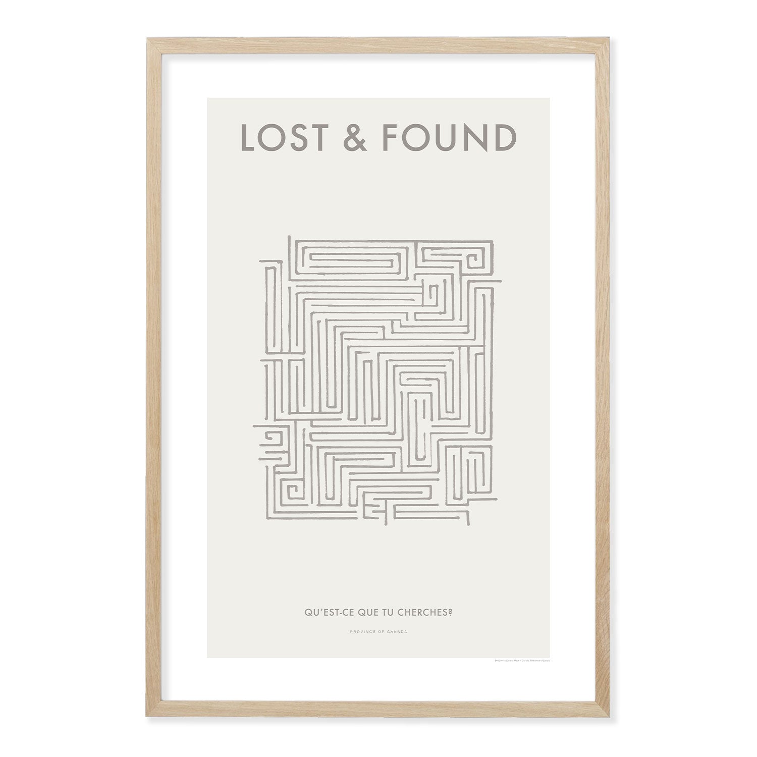 Lost & Found - 24" x 36" 100% Cotton Fine Art Archival Paper Textured Matte Finish - Printed in Canada