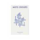 Mots Croises - 24" x 36" 100% Cotton Fine Art Archival Paper Textured Matte Finish - Printed in Canada