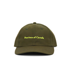 Province of Canada - Cotton Baseball Hat Kids Olive - Made in Canada