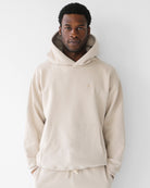 Made in Canada Flag Fleece Hoodie Sand Taupe Cream Neutral - Unisex